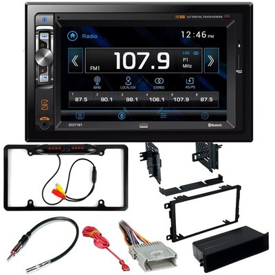 DV271BT Car Stereo Double DIN Dash Kit and Cam For Cadillac 2003-2006 Escalade