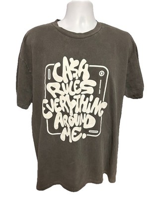 NWT Fashion Nova Cash Rules Everything Around Me Wu Tang Inspired Shirt Men XL