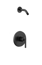 Moen UT2902NHBL M-Core 2-Series 1-Handle Shower Trim Kit Matte Black