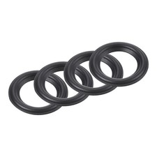 4 x Rubber Speaker Foam Edge Surround Rings 2.25" 33mm x 53mm Black
