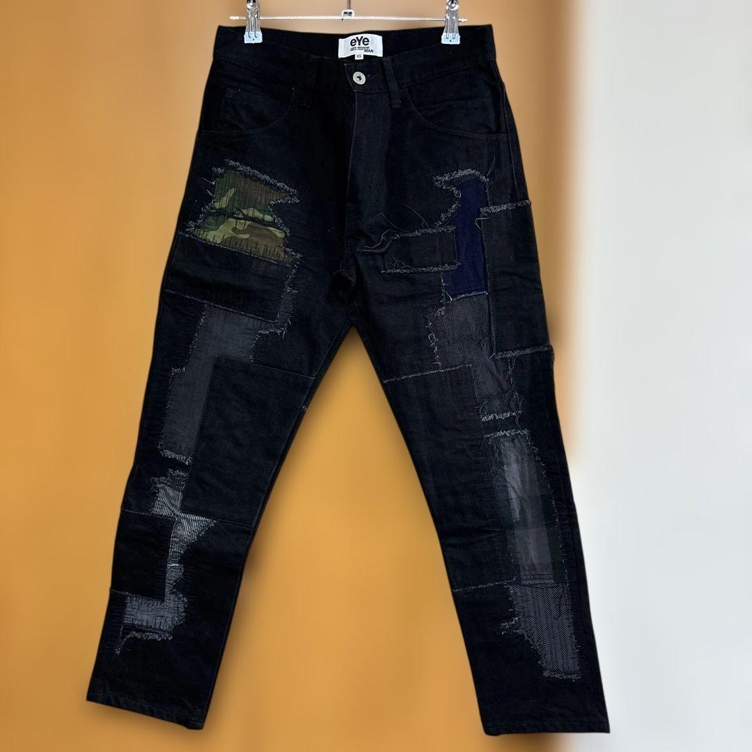 eye Junya Watanabe MAN black patchwork denim pant… - image 1