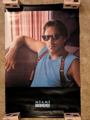 Miami Vice 1984 TV Poster 21x32 Don Johnson Rolled P36