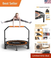Foldable Mini Trampoline 40/48" - 330lbs Capacity for Family Fun  Fitness