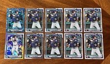 Lot-10 Aidan Smith 2024 Bowman 1st Sapphire, Chrome, Paper, 2024 Draft Refractor