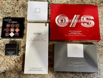 Lot of 6 Collection NEW makeup pallets/products-huda, Patrick star, Bar silk Ect