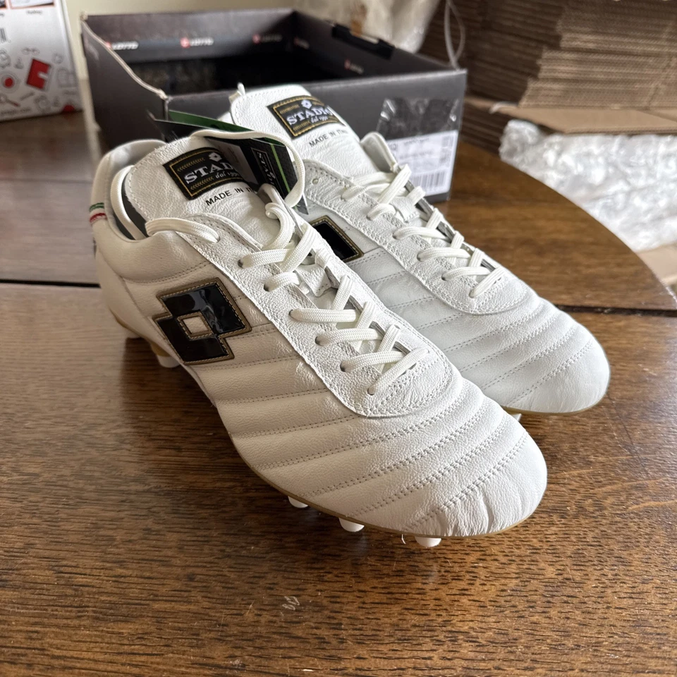 Botines de fútbol Lotto Stadio OG II FG - blancos, todos negros | talla 9 para hombre” Foto 3 de 4