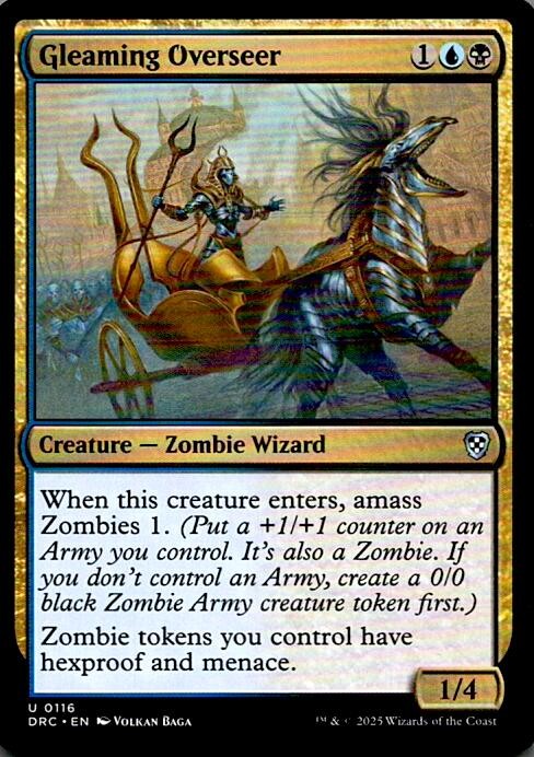 Gleaming Overseer 116 Uncommon Commander: Aetherdrift Magic: The Gathering LP