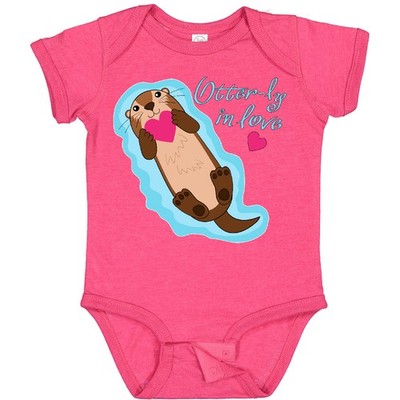 Inktastic Otter-ly In Love-otter With Heart Baby Bodysuit Valentines Cute Hugs