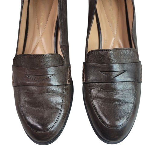 Andrew Geller Easy Going Slip On Shoes Brown 9.5 M Leather Dress Loafers READ - Picture 4 of 13