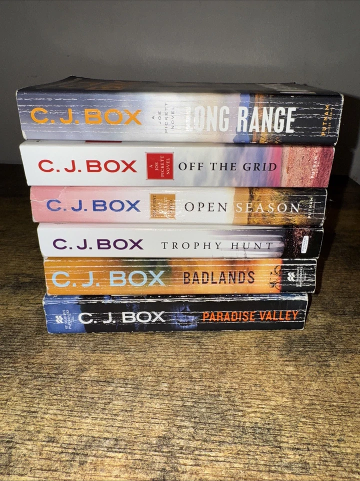 C.J. Box lot of 6 paperback books, 4 are from the Joe Pickett Series. - Image 2 of 2