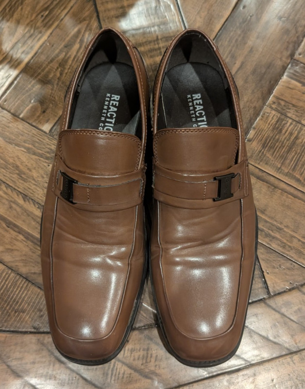 Mens Kenneth Cole New York Dress Shoes Cognac Businessman Office US 9M EU 42