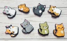 NEW  Set Of 8 Kitty Cat Charms For Crocs Style Clogs