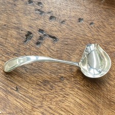 Small Gravy Boat Ladle Silver Plate.