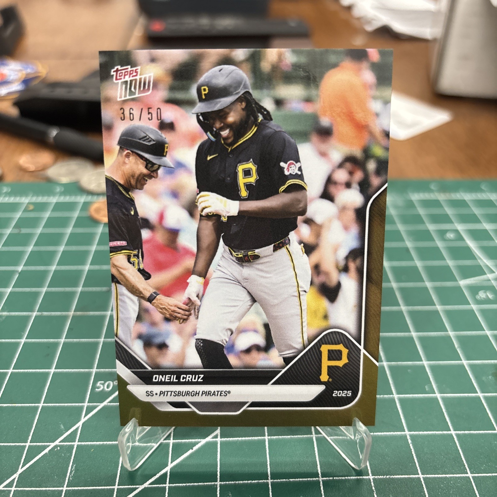 2025 Topps Now Road to Opening Day OD-232 Oneil Cruz Gold Foil /50