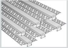 Plaster-in LED Aluminum Channel 6Pack 3.3ft LED Strip Light Diffuser Profile
