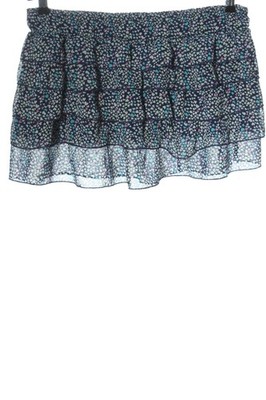 FISHBONE Minirock Damen Rock Gr. DE 38 blau-türkis-pink Casual-Look