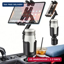 Cup Holder Tablet Mount, Ipad Cup Holder Car Mount Expander 2026 Upgraded with