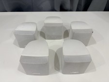 Set Of 5 Bose Acoustimass 6 Series ii Satellite Speakers - Tested White.