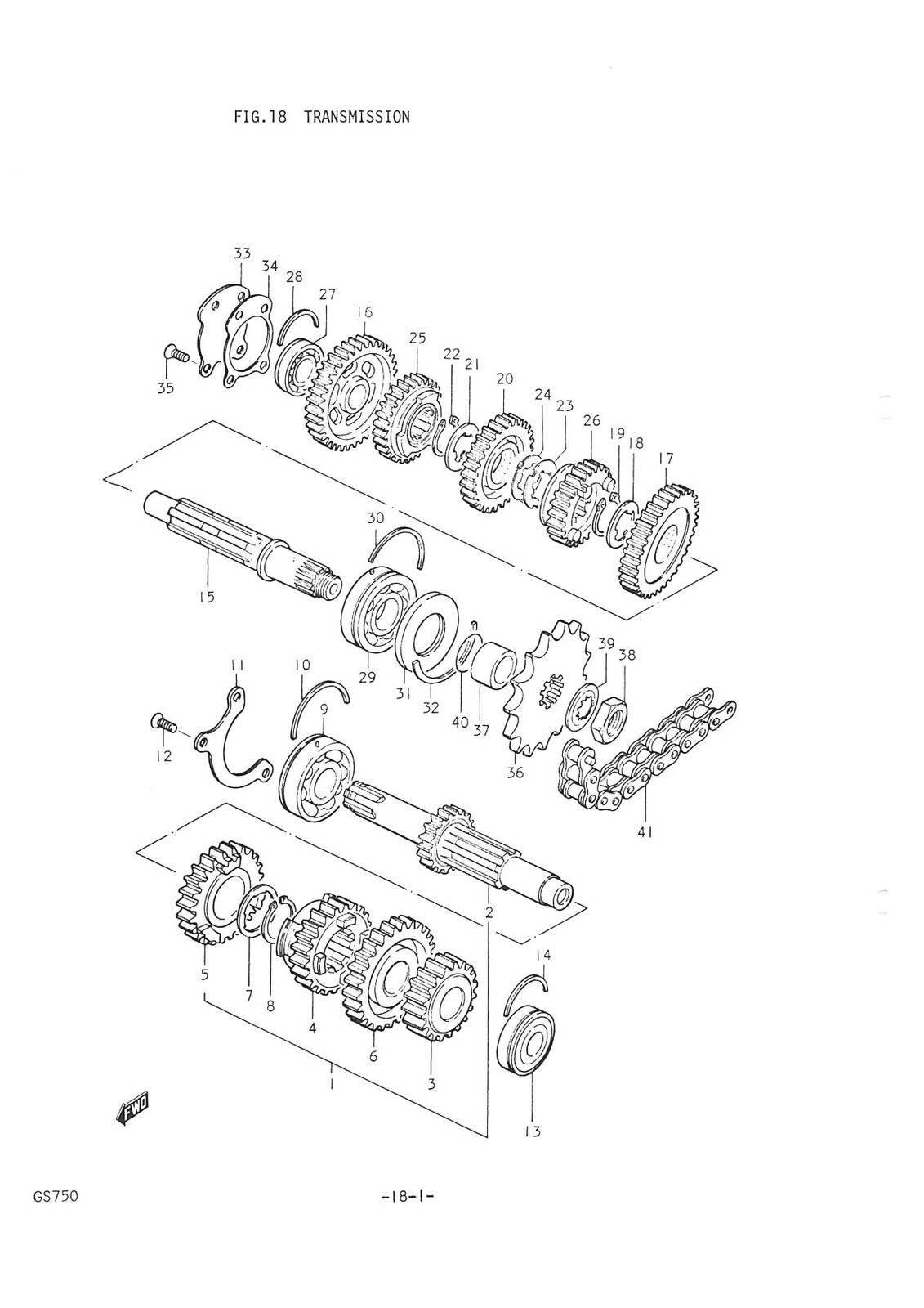 SUZUKI Parts Manual GS750 GS750B 1976 1977 Replacement Spares Catalog