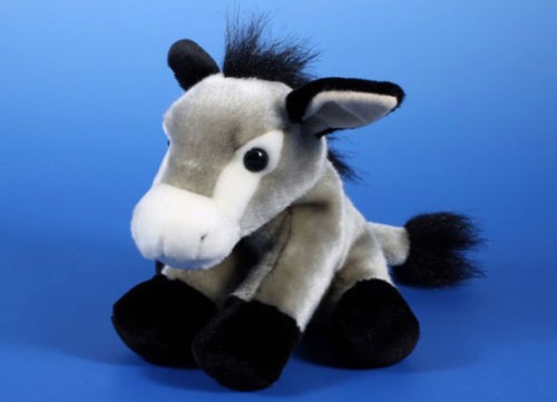 Kuscheltier Esel Aus Plüsch – Ca. 13 Cm Klein, Süß Als Geschenk Oder Deko