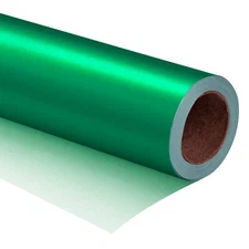 Green Metallic Wrapping Paper - Solid Color Matte Paper Perfect for Wedding B...