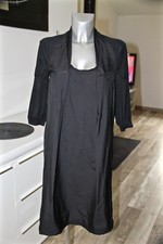IKKS Beautiful Black Stretch Cotton Dress Size 40 FR 44I Excellent Condition
