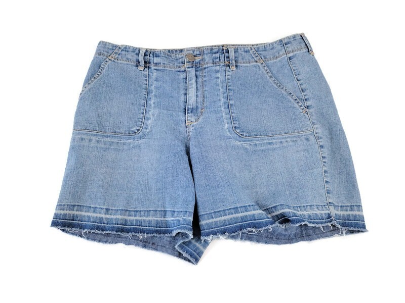 Denim Gloria Vanderbilt Elastic Waist Shorts Gloria Vanderbilt