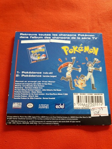 POKEDANCE POKEMON GENERIC REMIX SINGLE CD MUSIC - Picture 2 of 2
