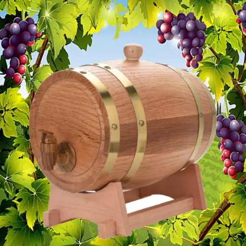 5L Vintage Wood Oak Timber Wine Barrel for Beer Whiskey Rum Port Wine Making - Picture 7 of 15