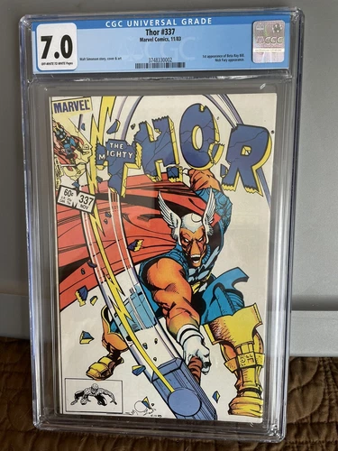 Thor #337 Marvel Comics 11/83 CGC Graded 7.0 Beta Ray Bill 1st appearance
