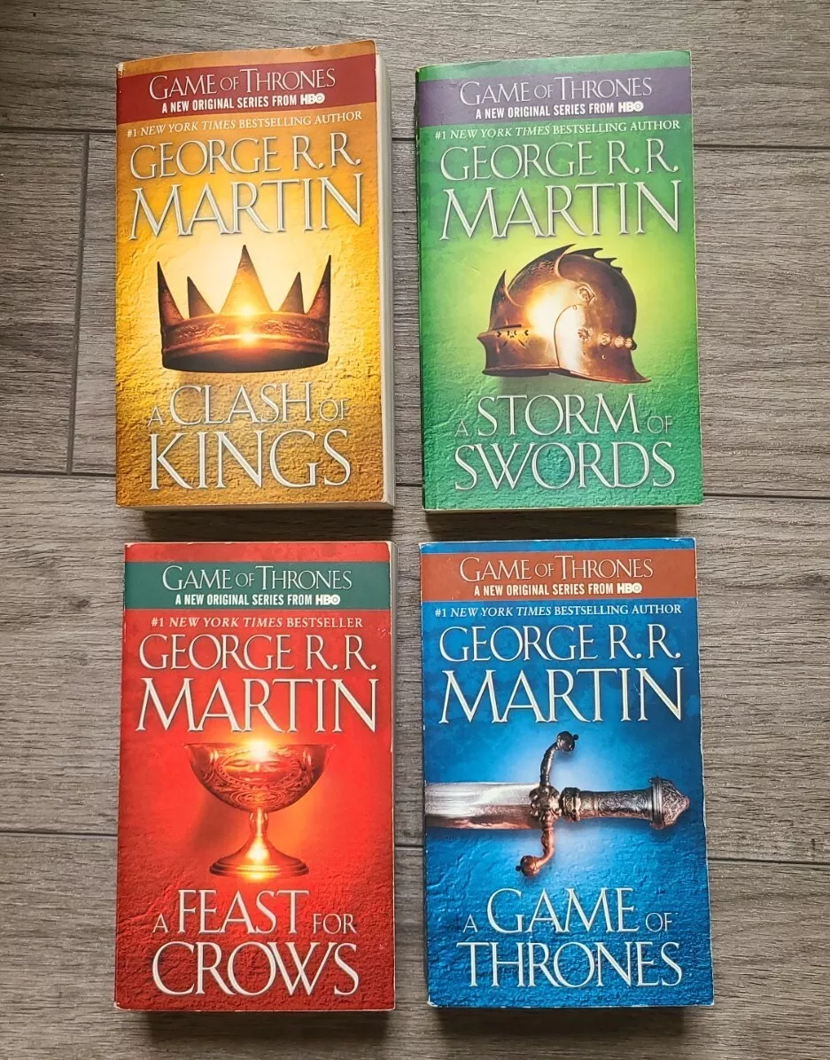 Game Of Thrones George R R Martin Book Set Paperback 1-4