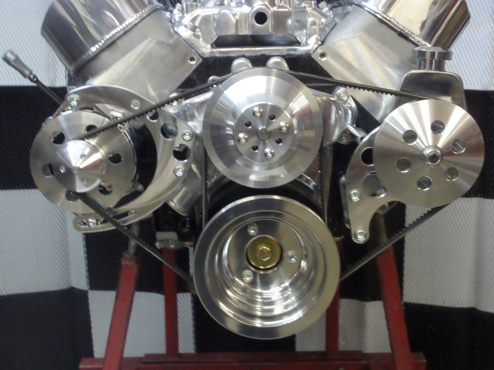 BBC CHEVY 454 496 ENGINE DRESS UP KIT, FRONT ACC. INC. WP, ALT, PULLEYS