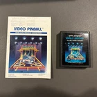 Video Pinball Cartridge And Manual - Atari 2600