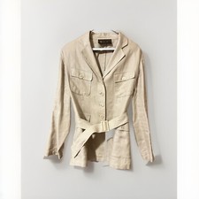 Rrp Eur2150 Loro Piana Linen Jacket It42 Worn Twice