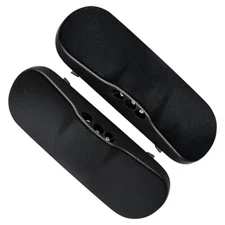 Set of 2 Front Left & Right Windshield Washer Sprayer Jet / Nozzle Black Plastic