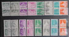 Berlin Posten, Lot Paare waagerecht / senkrecht gestempelt aus Nr. 140-154