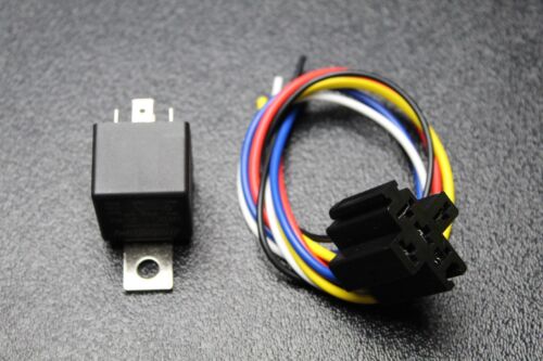 30/40 AMP RELAY HEAVY DUTY WITH WIRE HARNESS 12 VOLT 5 PIN PRONG SPDT BOSCH - Picture 2 of 9