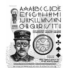 Tim Holtz Stampers Anonymous "THE INSPECTOR" Rubber Cling Stamp Set 2023