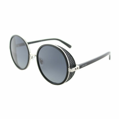 JIMMY CHOO Gray Gradient Round Sunglasses Jeweled Arm KAT/G  display picture 1