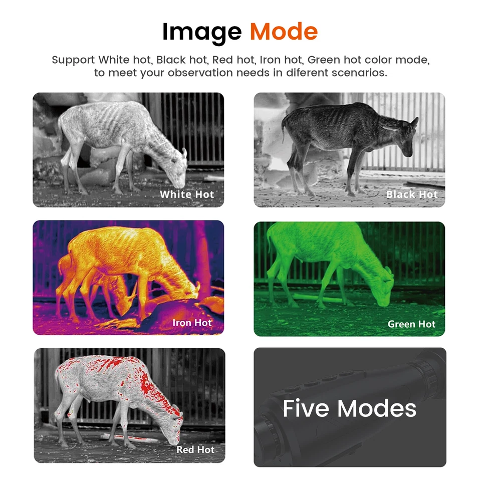 Thermal Monocular Ai 384x288 (50 Hz) WiFi Thermal Imaging Monocular for Hunting - Image 4 of 4