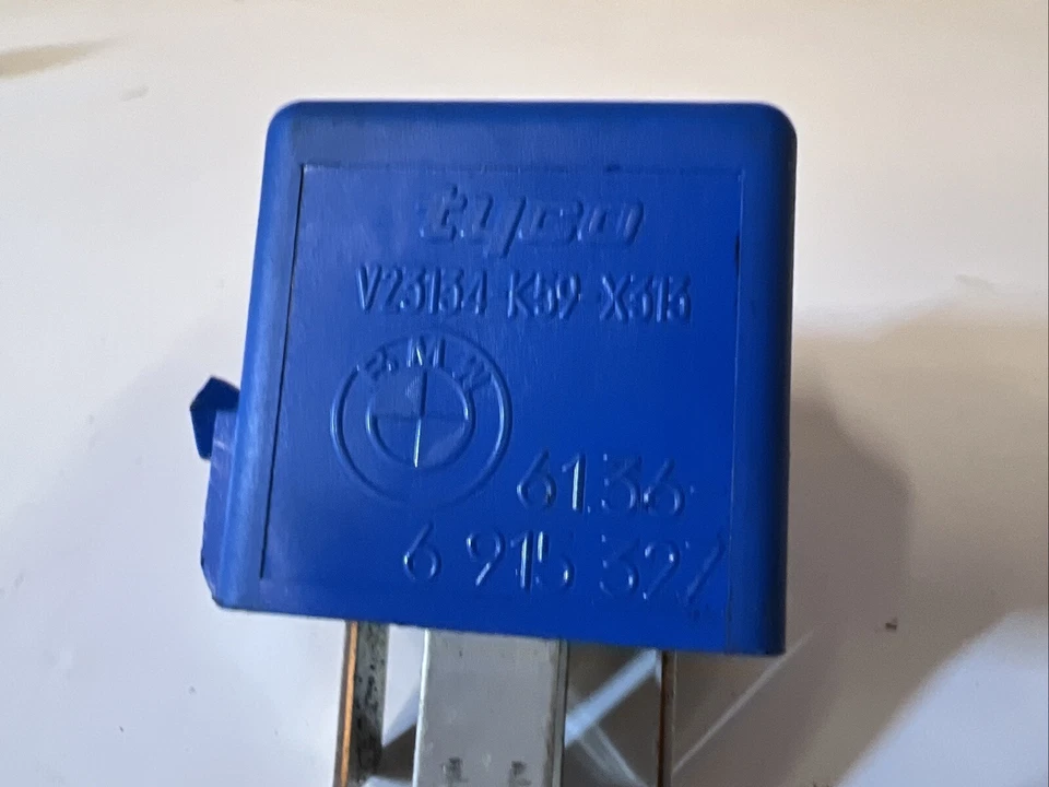 Relé genuino BMW hacer contacto azul cielo 61.36-6 915 327 TYCO V23134-K59-X313 Foto 2 de 4