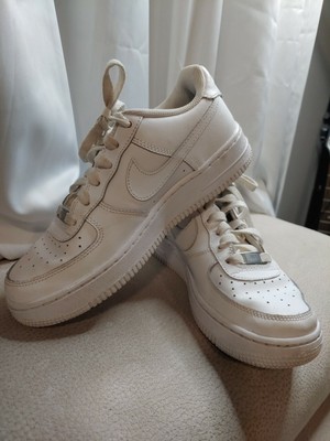 Nike Air Force 1 Low (GS) Triple White 314192-117 Youth Size 5Y Youth 6.5  Women | eBay