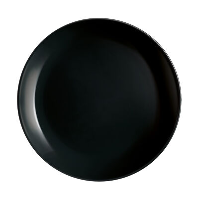 Dessertteller Luminarc Kuchenteller Diwali 19 cm Glas Teller Schwarz