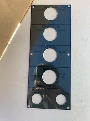 FMTV M1078 CAB TILT DATA PLATE