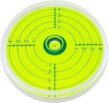 80x12mm Large Bubble Spirit Level Degree Marked Surface Round A, Orange