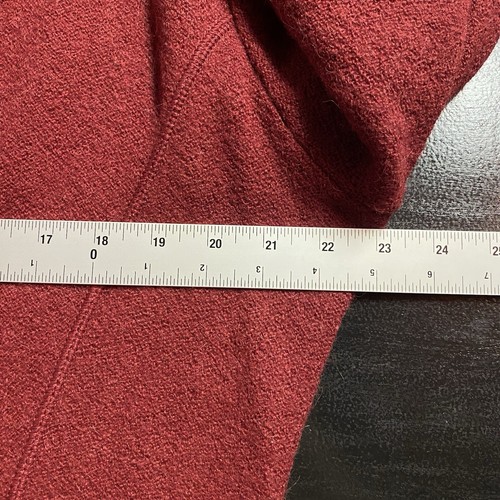 MFH Knits Baby Alpaca Jacket Womens XL Knit Sweater Cardigan Blazer Brick Red - Picture 9 of 12