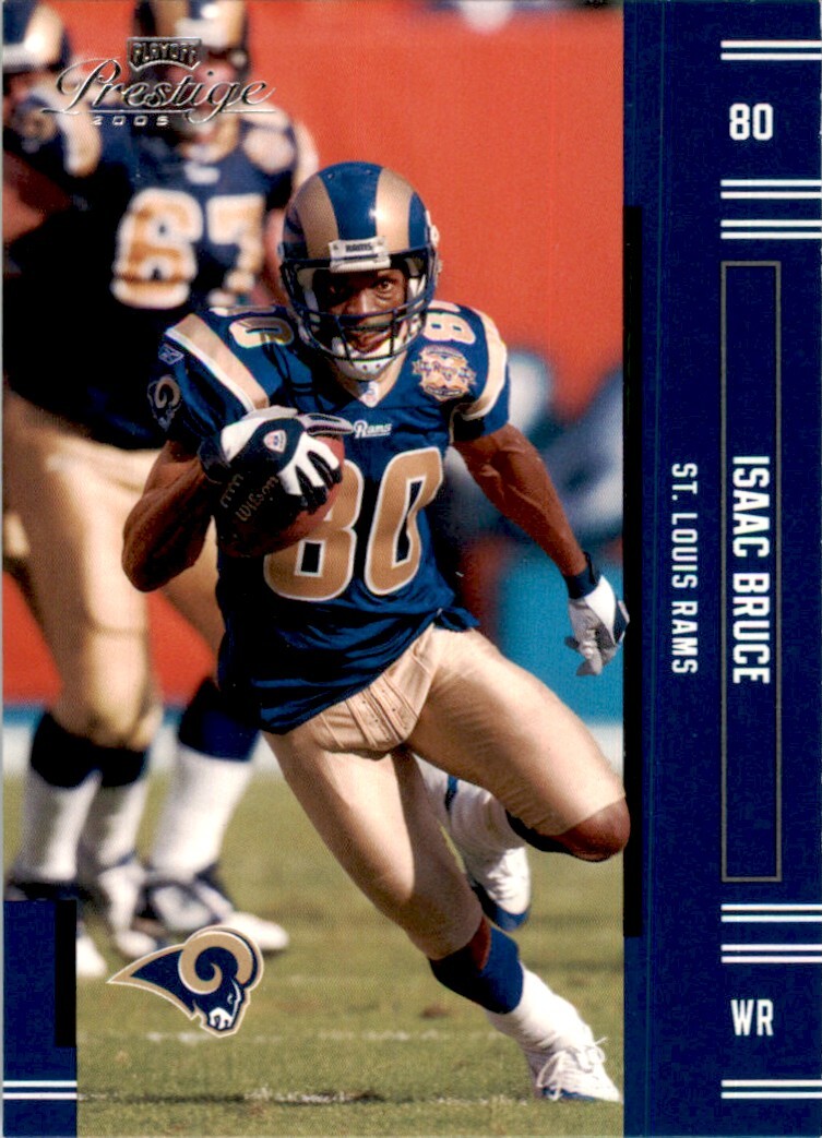 2005 Playoff Prestige Isaac Bruce St. Louis Rams #127 NFL Football Card