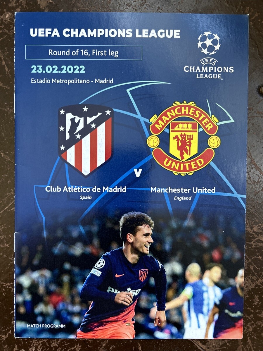 Atletico Madrid v Manchester Utd Champions League R16 1L 23rd