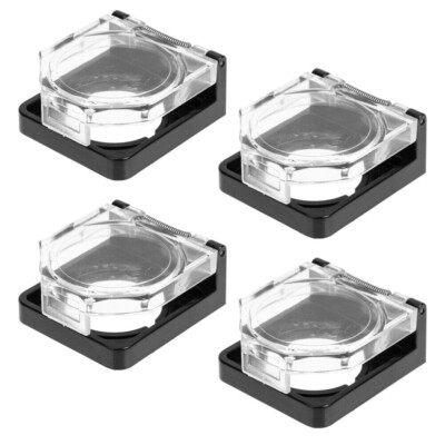 4Pcs 22mm Mounting Holes Transparent Button Protection Cover Push Button Switch