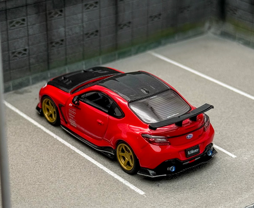 ZD CM 1:64 JDM Red BRZ Varis Arising Racing Sports Model Diecast Metal Car BN - Picture 2 of 9